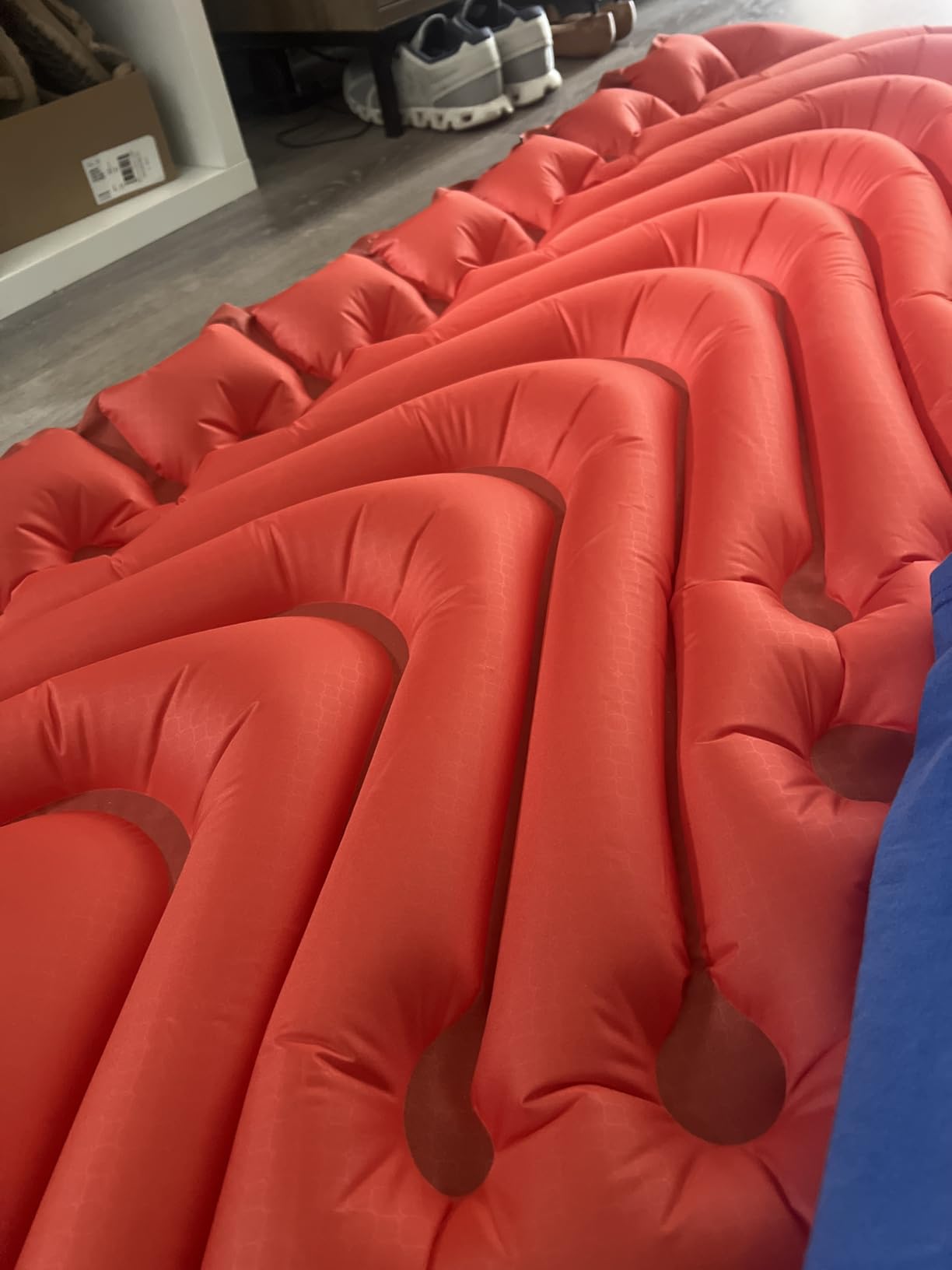 Klymit Insulated Double V Inflatable Sleeping Pad | Double Wide, Thick, Lightweight, Easy to Inflate, Foldable Air Bed for Camping & Backpacking, Orange customer photo 1