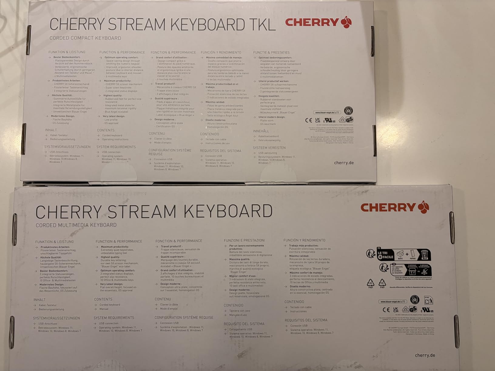 Cherry Stream Keyboard | Wired Slim Whisper Quiet | Silent Keys | Black customer photo 1