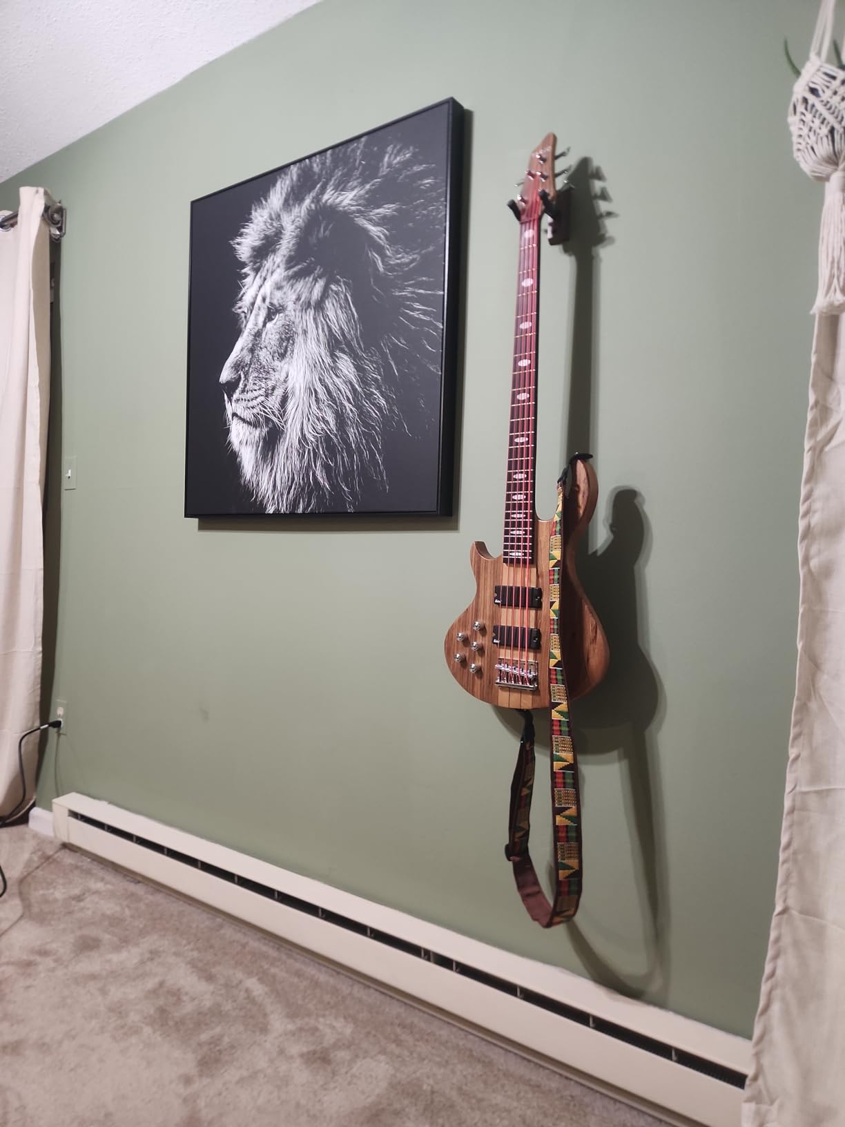 Left-handed 5 String Electric Bass Guitar Millettia Laurentii+Okoume body maple customer photo 2