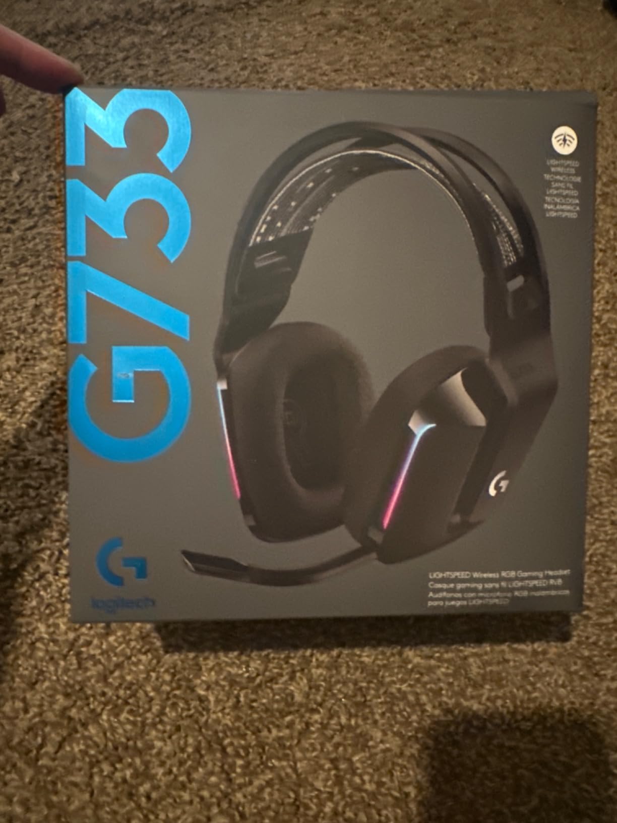 Logitech G733 Lightspeed Wireless Gaming Headset - White customer photo 1