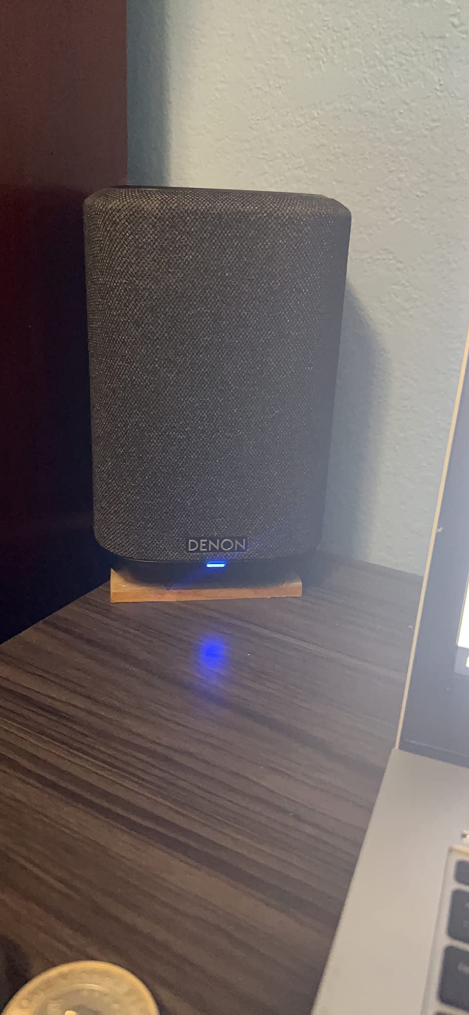 Denon Home 150 Wireless Smart Speaker – Compact Design, Wi-Fi & Bluetooth, HEOS Built-in, Alexa Built-in, Siri & AirPlay 2, Spotify Connect, Multi-Room Support, White customer photo 2