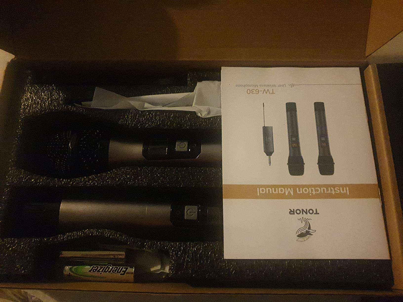 TONOR Wireless Microphones, Mic System with Rechargeable Receiver customer photo 2