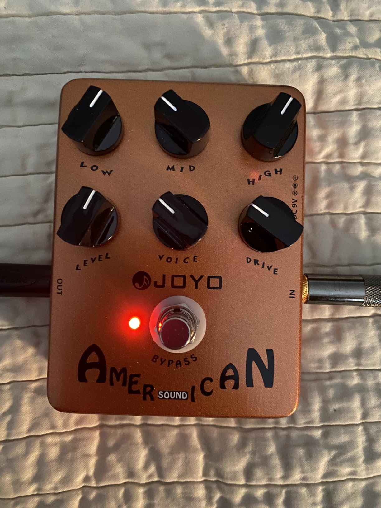 JOYO American Tube Amp Simulator & Preamp Guitar Pedal, 6-Knob Control with Built-in Cab Sim for Electric Guitar, Bypass (JF-14) customer photo 1