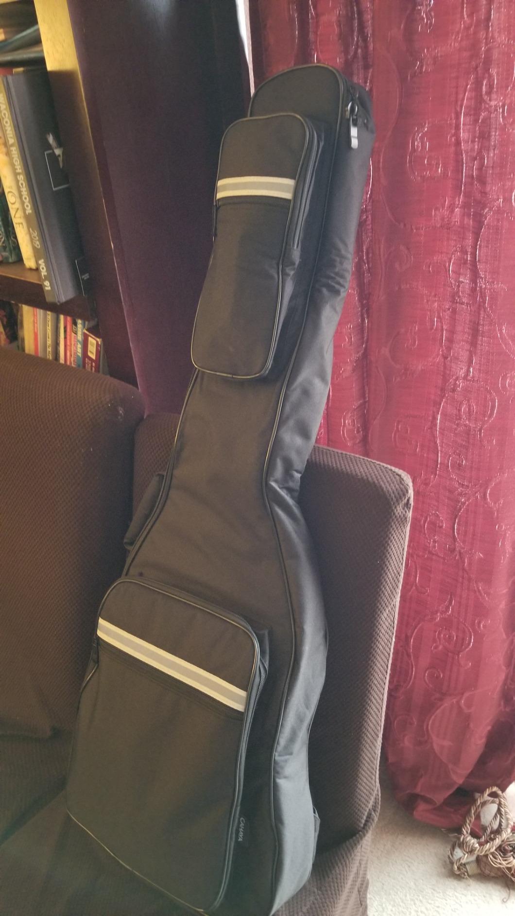 CAHAYA Electric Guitar Case Padded - Gig Bag Soft Backpack with Large Pocket 0.5in Thick Padding with Reflective Bands Adjustable Straps customer photo 1