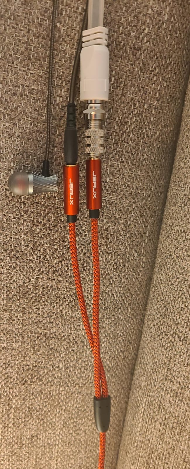 JSAUX Headphone Splitter for 2 Headphones, 3.5mm Splitter (No Mic), Red customer photo 1