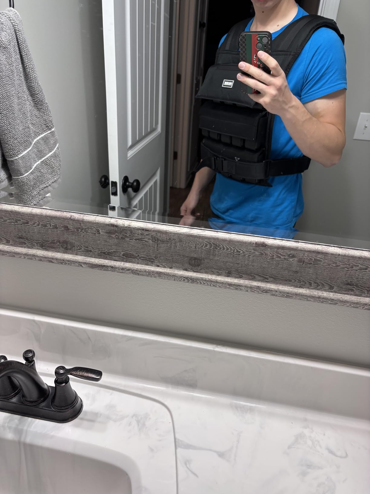 MVRK Weighted Vest Men 15lbs/25lbs/35lbs/45lbs/65lbs/100lbs – No-Bounce Adjusable Heavy Duty Rucking & Strength Training Vest with Removable Iron Weights for Calisthenics, HIIT, Hydrox customer photo 2