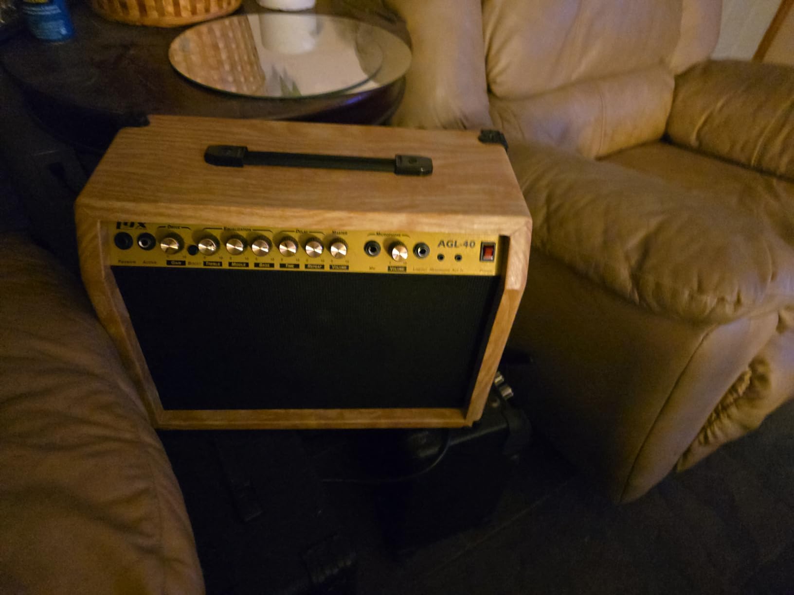 LyxPro 40 Watt Electric Guitar Amplifier | Combo Solid State Studio & Stage Amp with 8” 4-Ohm Speaker, Custom EQ Controls, Drive, Delay, ¼” Passive/Active/Microphone Inputs, Aux in & Headphone Jack customer photo 2