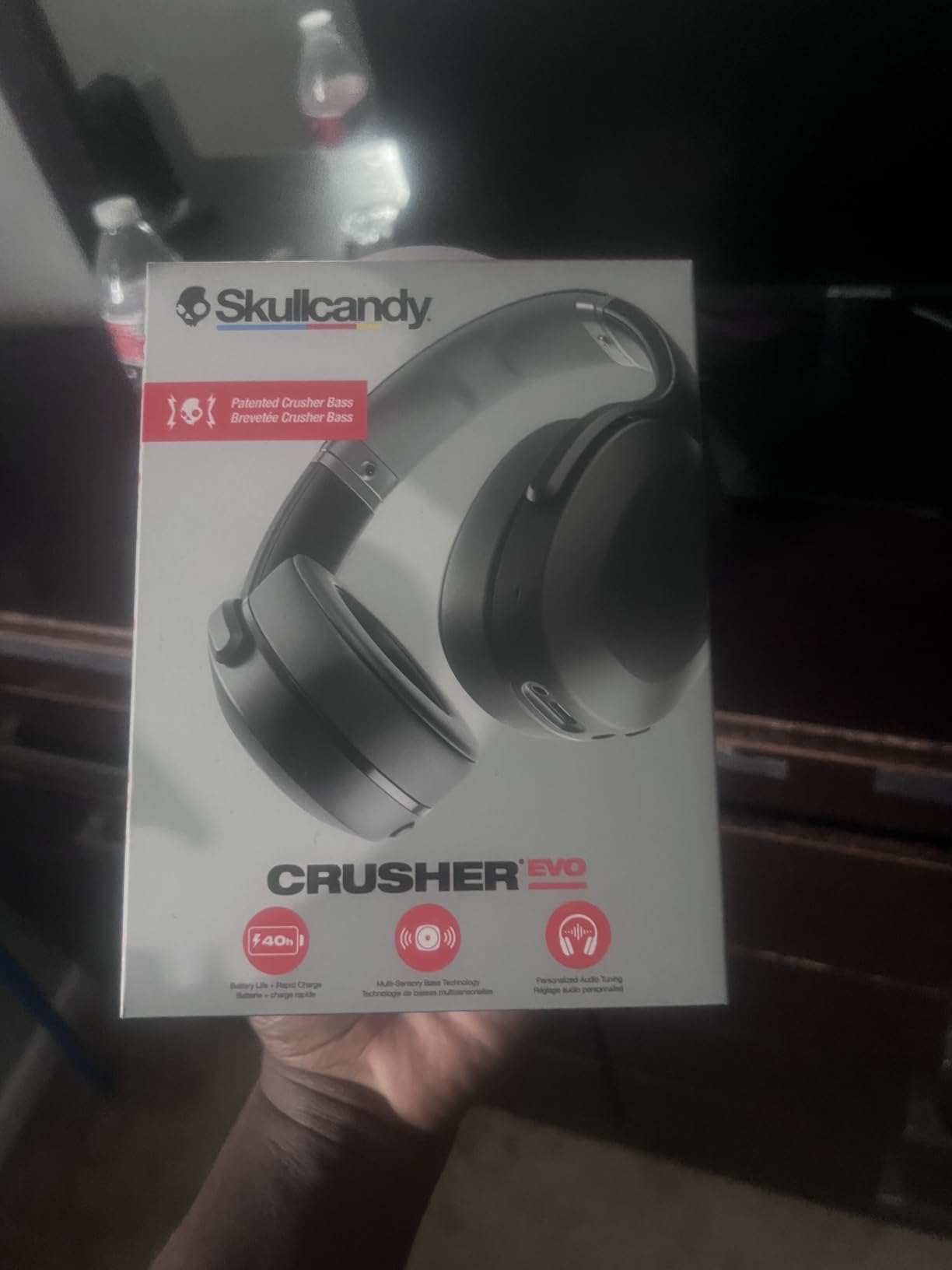 Skullcandy Crusher Evo Wireless Multi-Sensory Bass Headphones - True Black customer photo 1