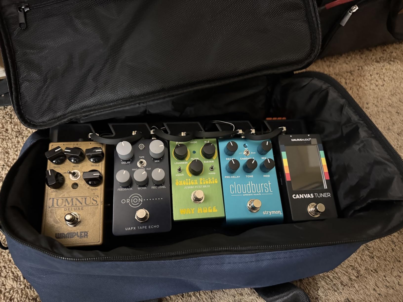 Donner DB-S200 Guitar Pedal Board, Large, Power Supply Mount, Backpack customer photo 1