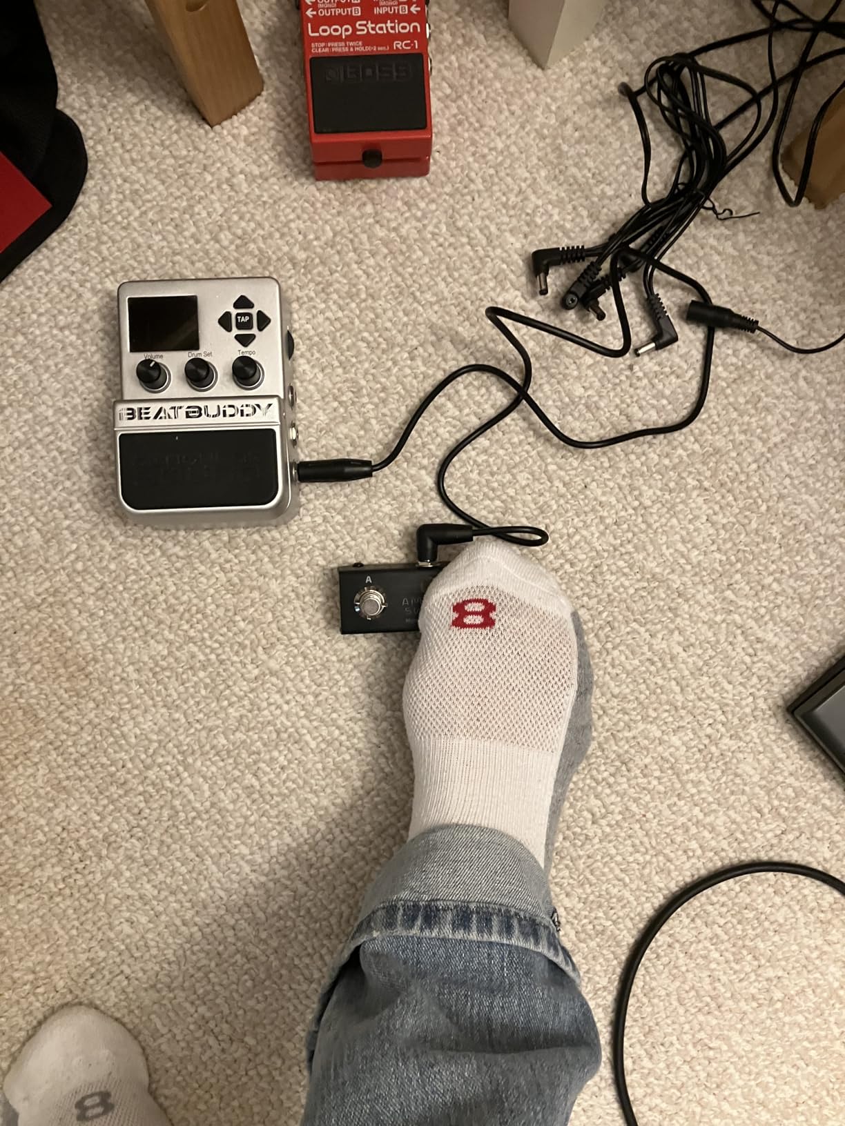 Hotone Dual Footswitch Pedal Momentary 2-Way Pedal Foot Switch Controller Ampero Switch 6.35 mm customer photo 1