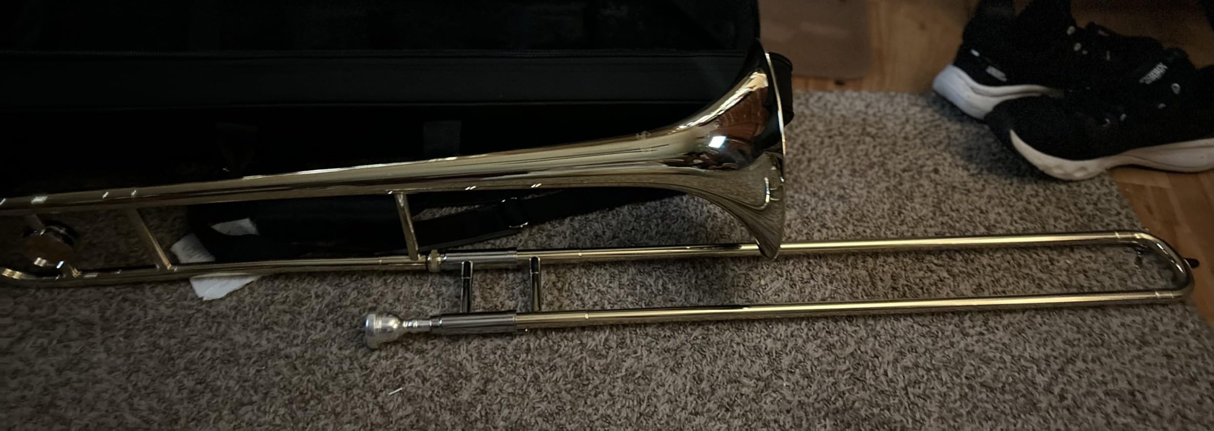Ashthorpe Bb Tenor Slide Trombone with Nickel Plated Finish - Includes Case, Mouthpiece, Gloves, Cleaning Cloth, Slide Grease customer photo 2