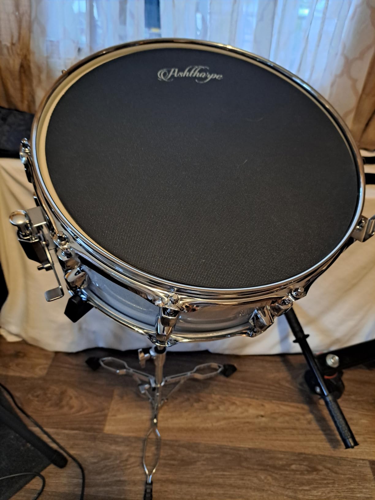 Ashthorpe Snare Drum Set with Remo Head (Black) - Student Beginner Kit with Stand, Padded Gig Bag, Practice Pad, Neck Strap, and Sticks customer photo 1
