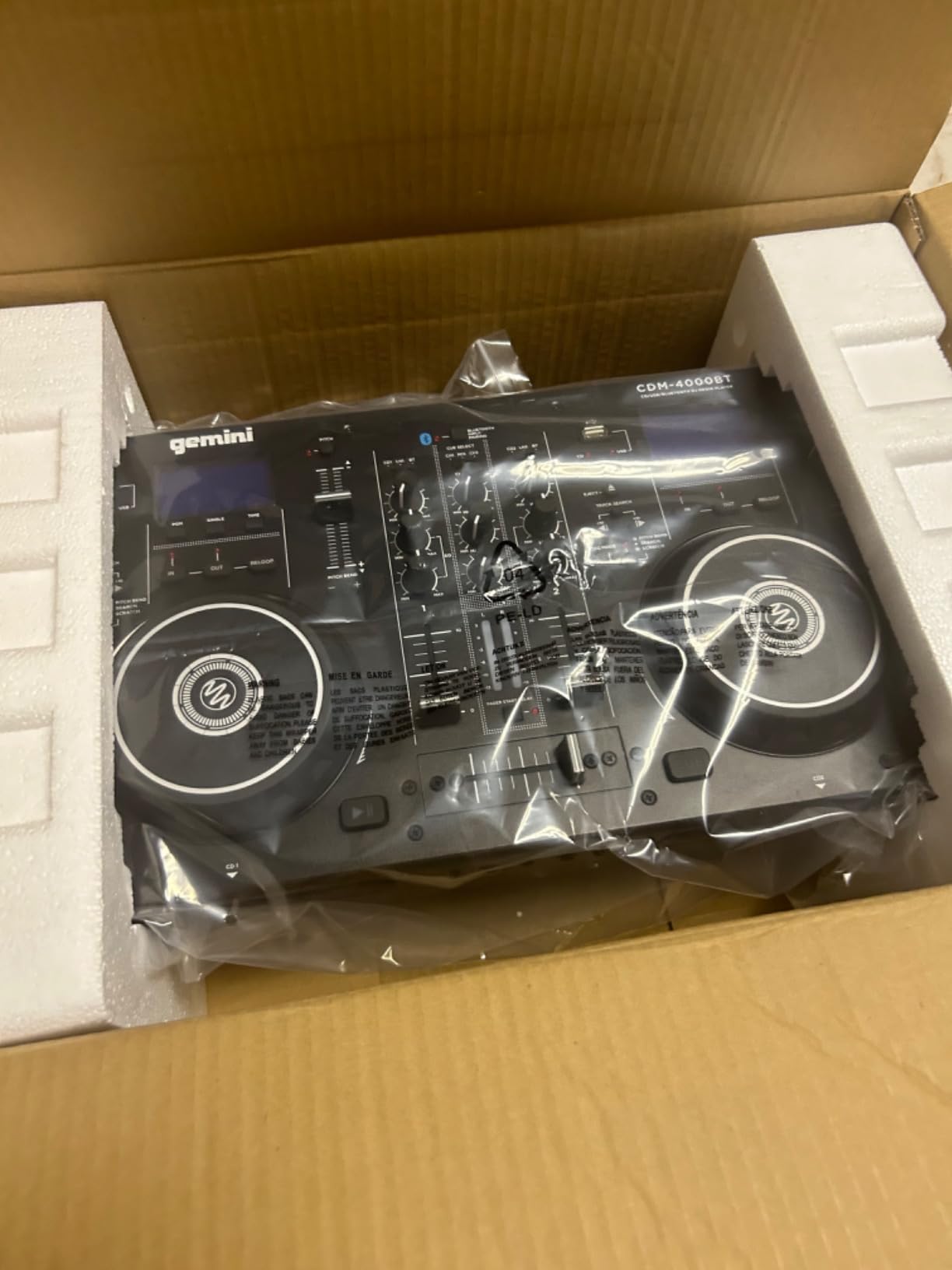 Gemini Standalone DJ CD Player & Mixer with Bluetooth (CDM-4000BT) customer photo 1