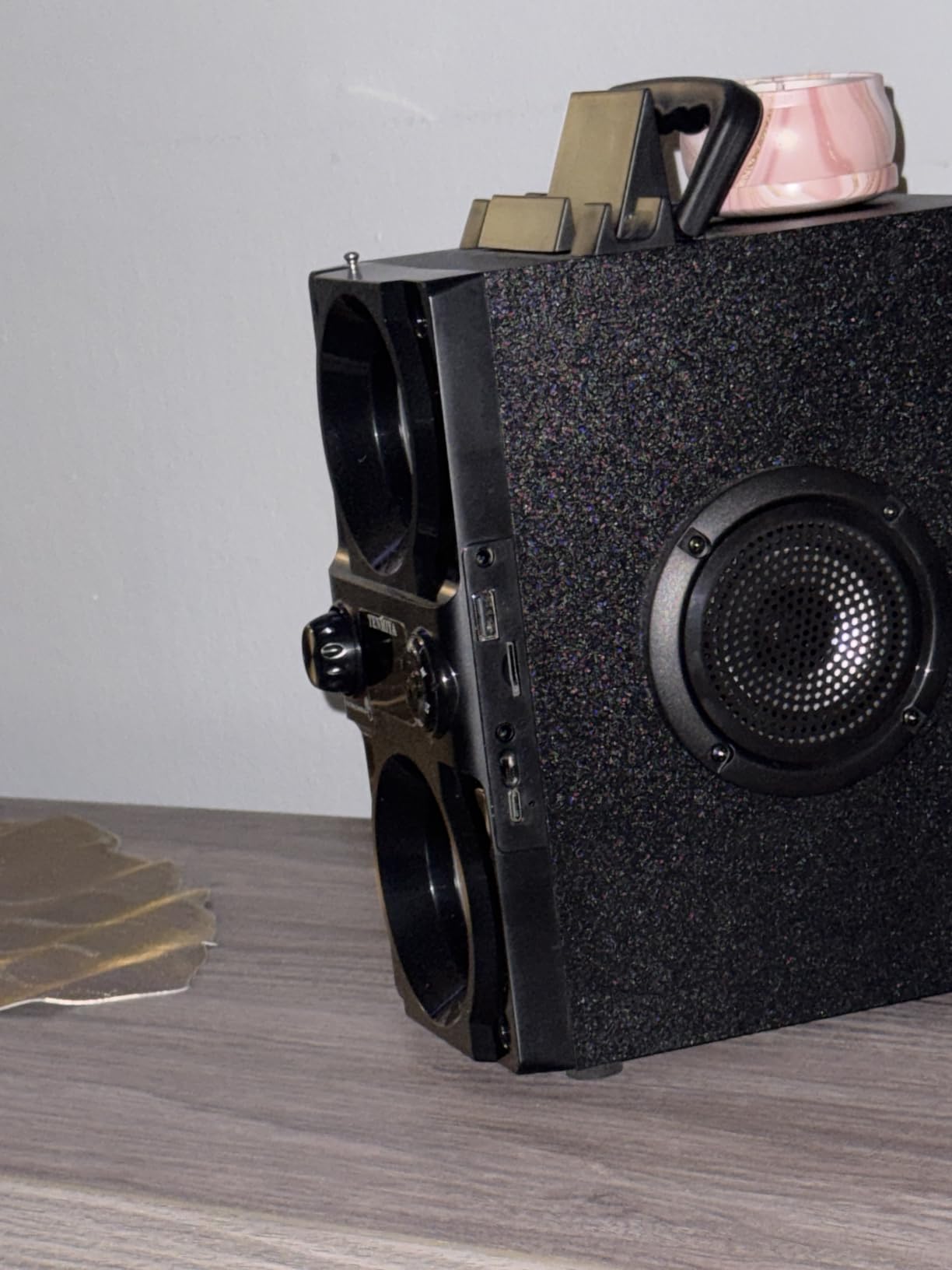 Bluetooth Speaker, 40W (60W Peak) Portable Wireless Speaker with Colorful Lights, Double Subwoofer Heavy Bass, FM Radio, MP3 Player, Bluetooth 5.0, Loud Stereo speakers for Home Outdoor Party Camping customer photo 2