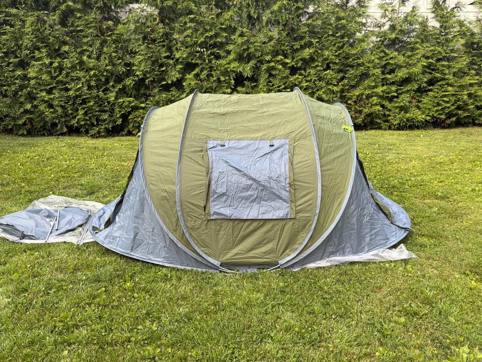 4 Person Easy Pop Up Tent Waterproof Automatic Setup 2 Doors-Instant Family Tents for Camping Hiking & Traveling customer photo 1