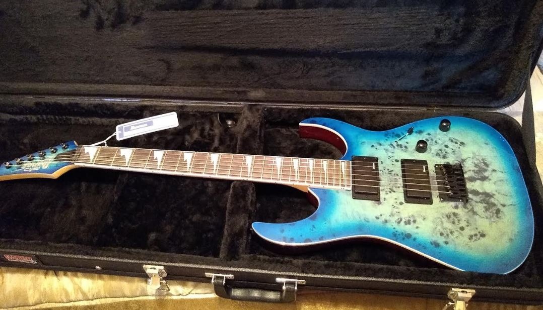 Ibanez GIO GRGR221PA Electric Guitar - Aqua Burst customer photo 1