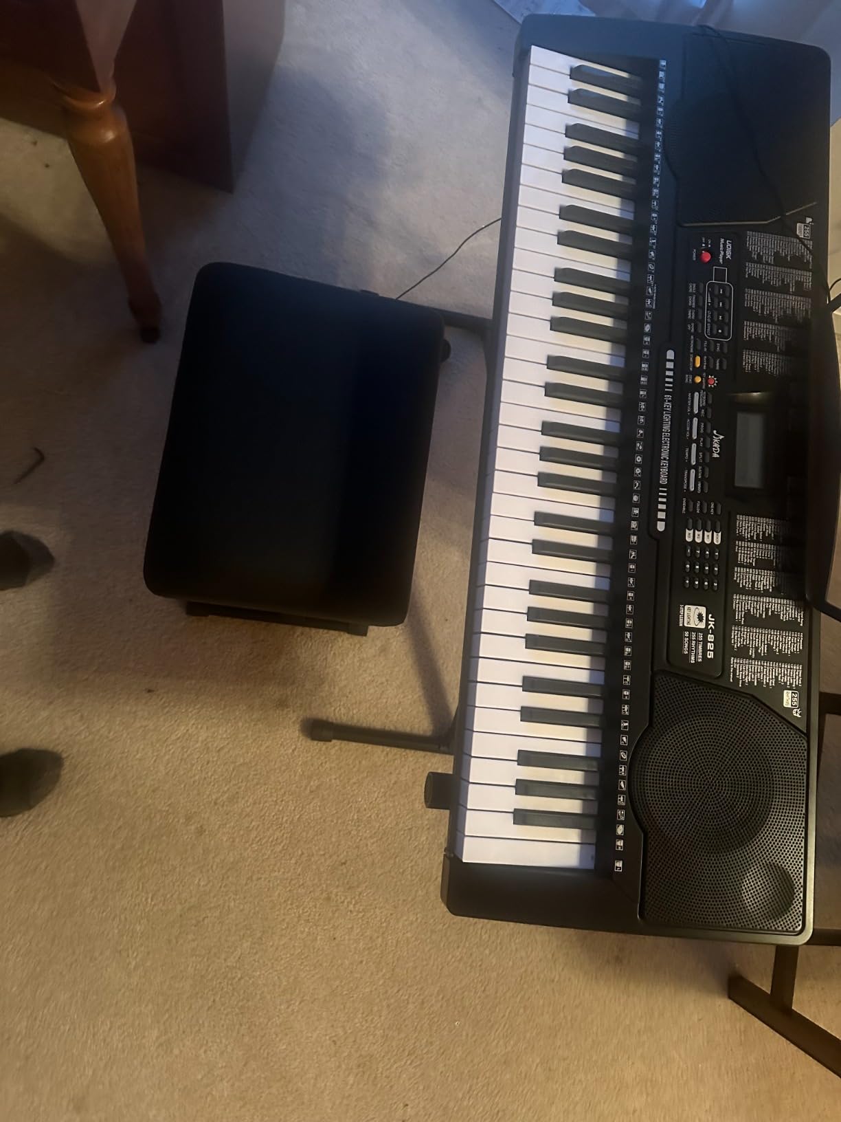JIKADA 61 Key Portable Electronic Keyboard Piano,3 Teaching Modes customer photo 1