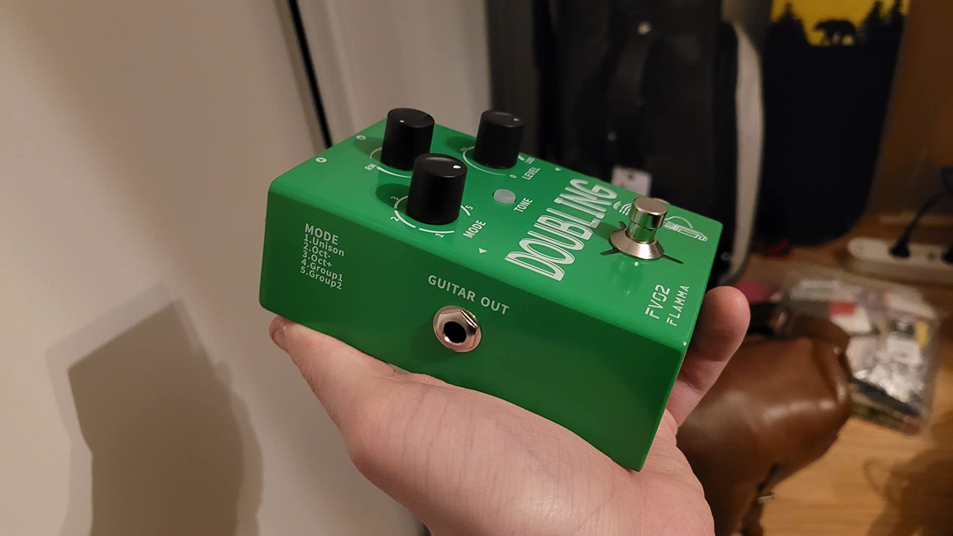 FLAMMA FV01 Vocal Effects Processor Pitch Correction Voice Pedal Vocal Stompbox Microphone Amplifier for Singer Live Singing Streaming Recording with Delay Reverb Acoustic Guitar Playing customer photo 1
