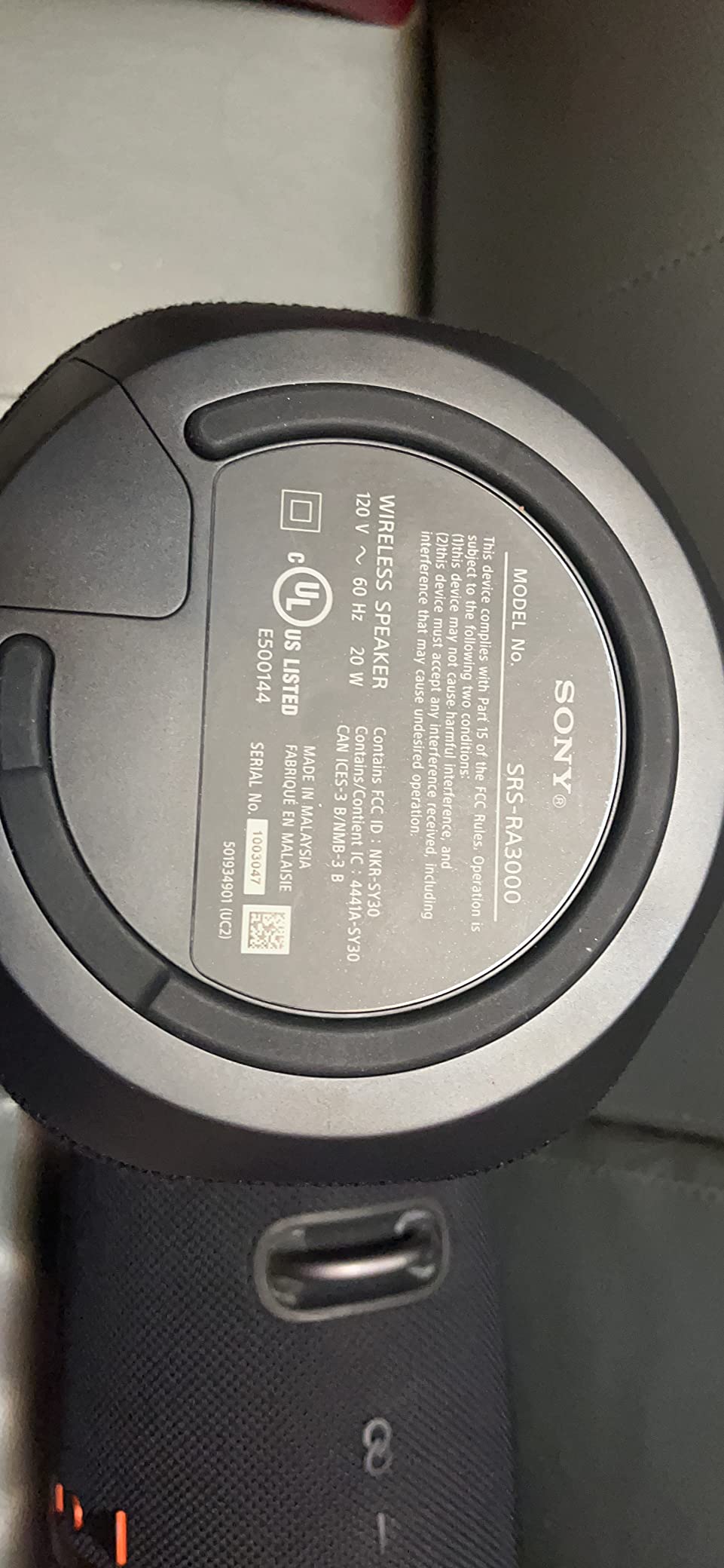 Sony SRS-RA3000 360 Reality Audio Wi-Fi / Bluetooth Wireless Speaker, Works with Alexa and Google Assistant, Black customer photo 1