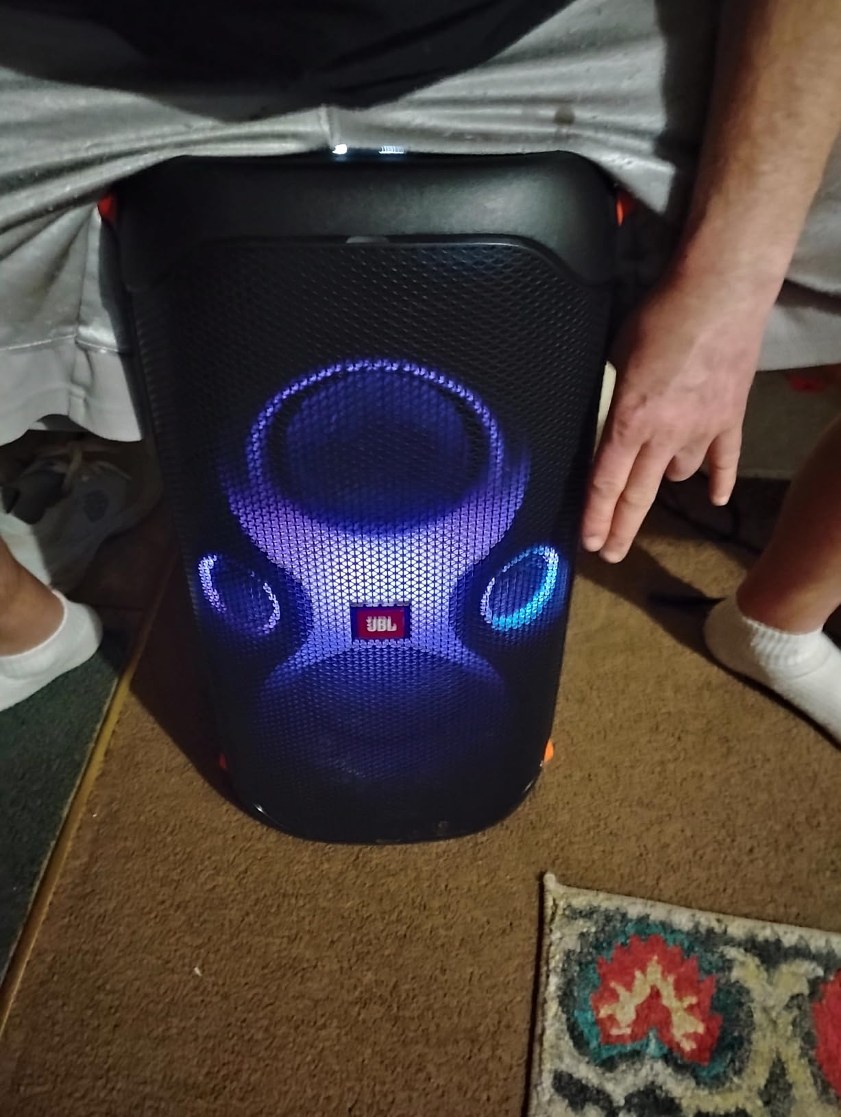 JBL PartyBox 110 - Portable Party Speaker with Built-in Lights, Powerful Sound and deep bass, Black customer photo 2