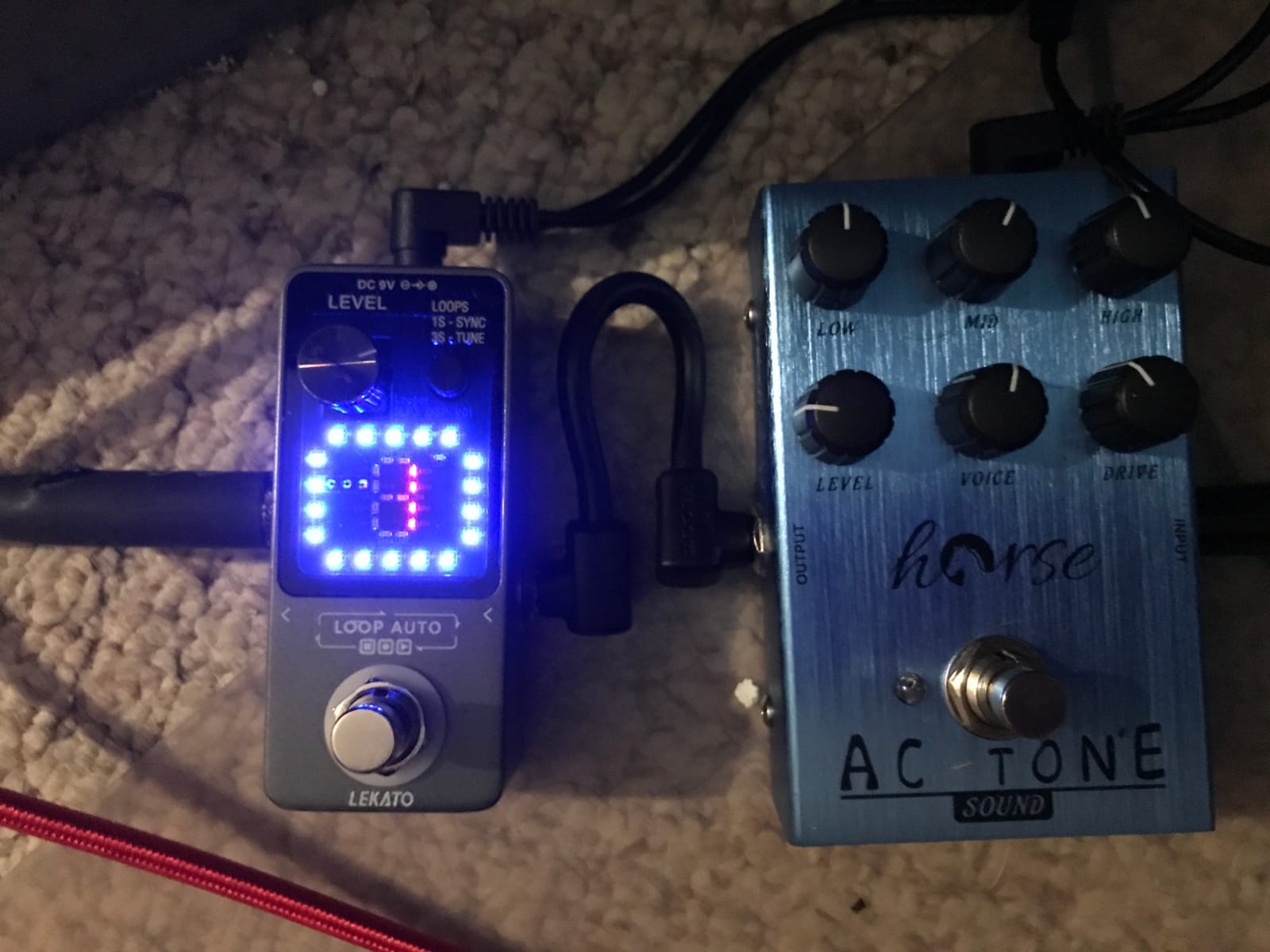 LEKATO Looper Pedal,Guitar Looper Pedal for Electric Guitar&Bass Loop Pedal with SYNC & Tuner Function Triple Effect Guitar Looper with LED Screen Unlimited Overdubs 3 Loops 18 Minutes Record Time customer photo 1