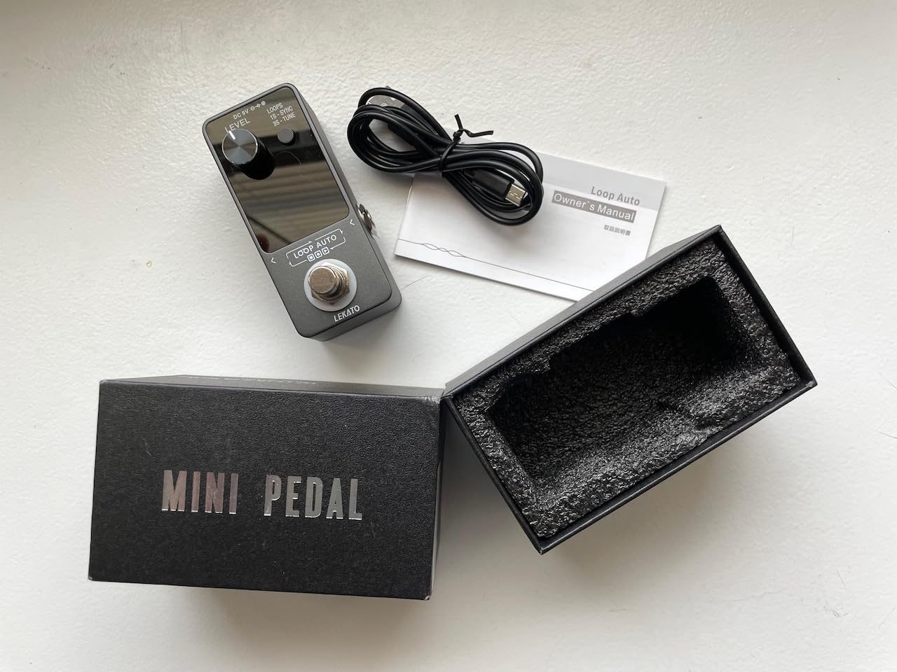LEKATO Looper Pedal,Guitar Looper Pedal for Electric Guitar&Bass Loop Pedal with SYNC & Tuner Function Triple Effect Guitar Looper with LED Screen Unlimited Overdubs 3 Loops 18 Minutes Record Time customer photo 2