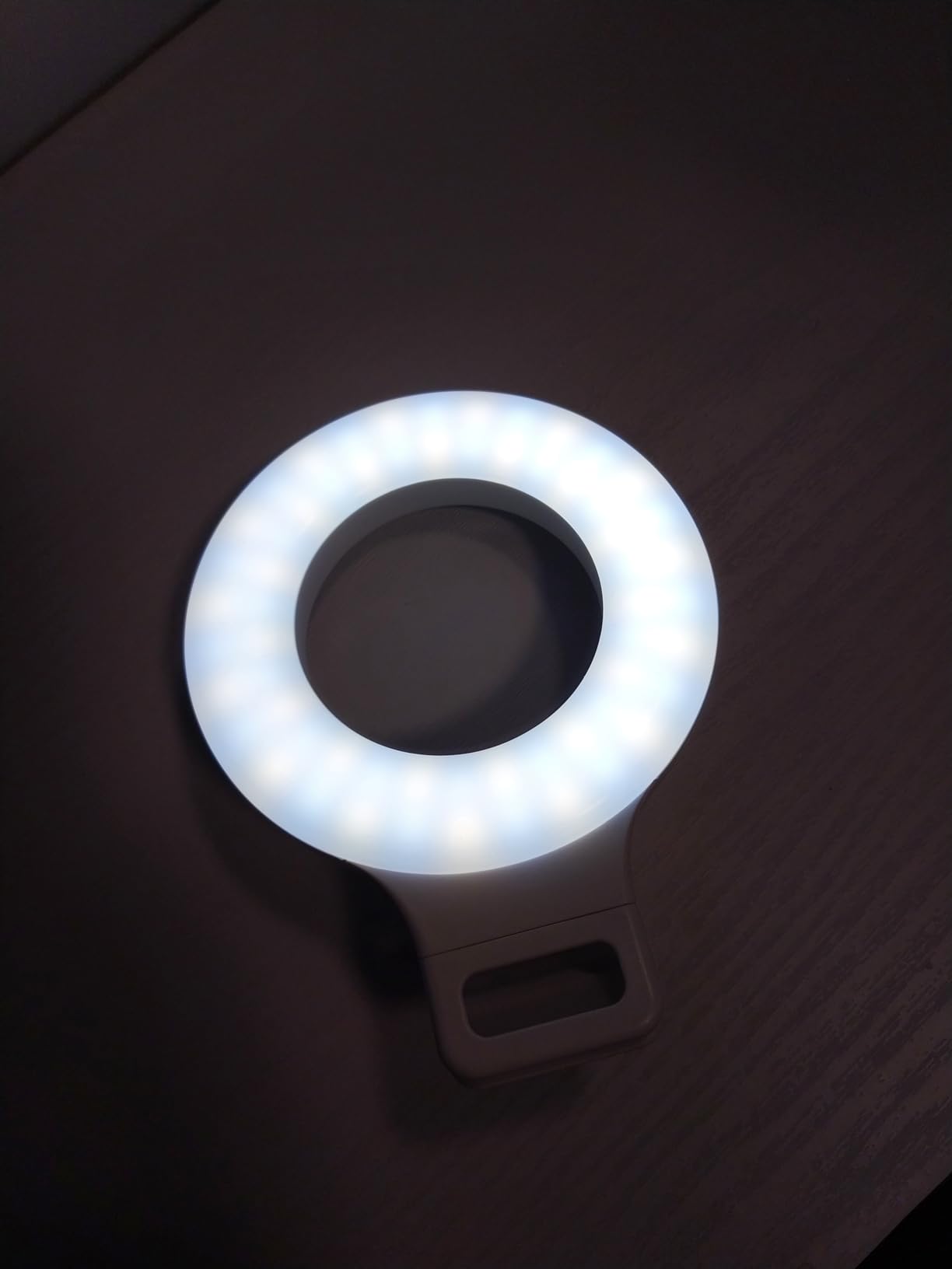 Clip on Ring Light, Kimwood Rechargeable 60 LED Selfie Ring Light for Phone, Laptop, Tablet (3 Models, 5 Level Brightness) customer photo 1