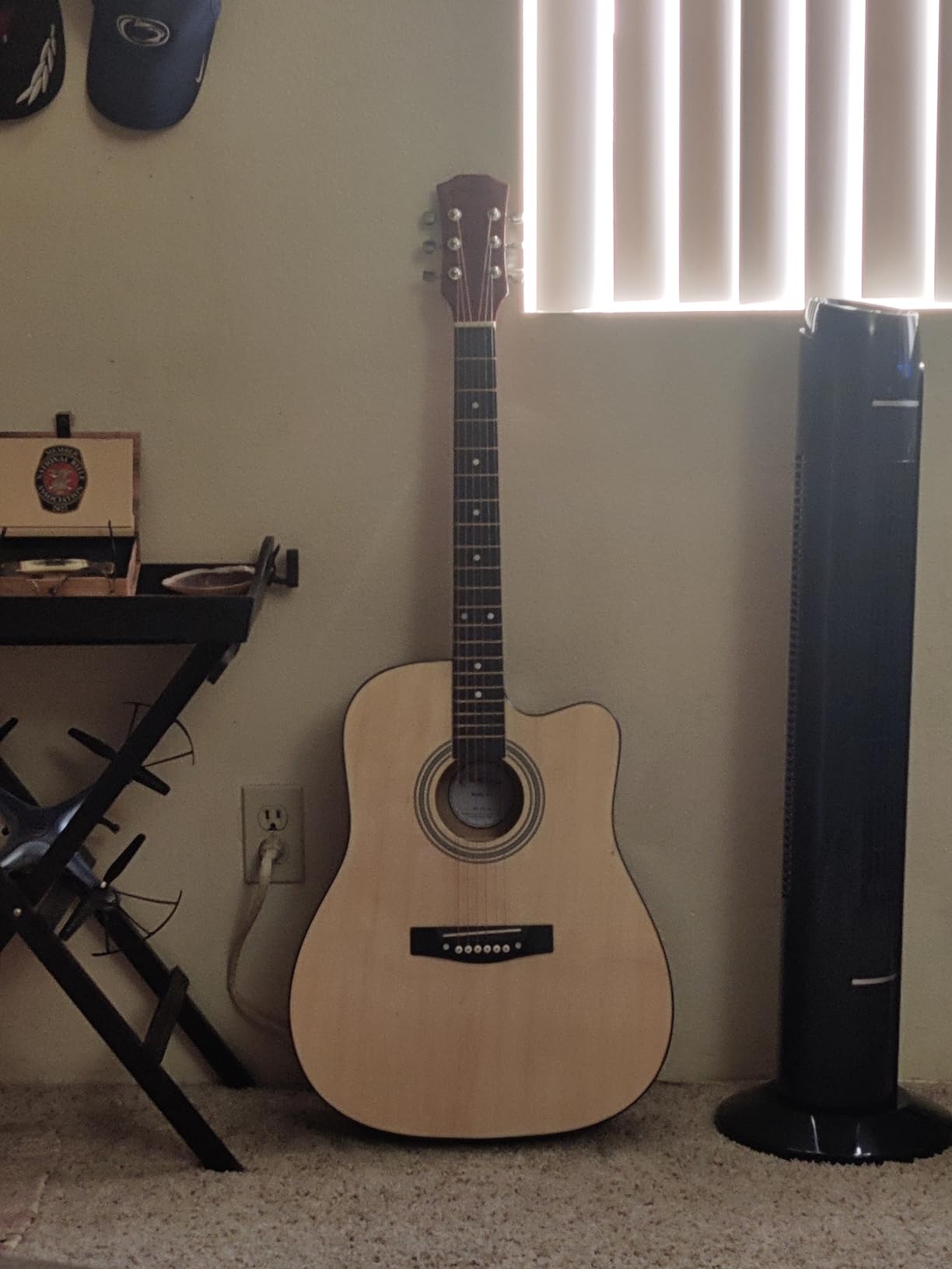 Ashthorpe 41-inch Beginner Cutaway Acoustic Guitar (Natural), Full Size Basic Starter Kit w/Gig Bag, Strings, Strap, Picks, and Lessons customer photo 1