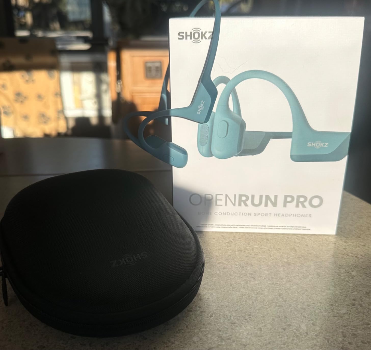SHOKZ OpenRun Pro - Open-Ear Bluetooth Bone Conduction Sport Headphones - Sweat Resistant Wireless Earphones for Workouts and Running with Premium Deep Base - Built-in Mic, with Hair Band customer photo 2