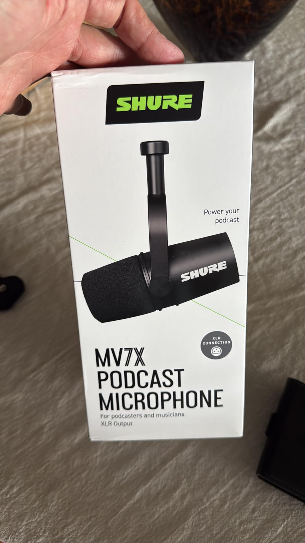 Shure MV7X XLR Dynamic Podcast & Recording Microphone - Black customer photo 2