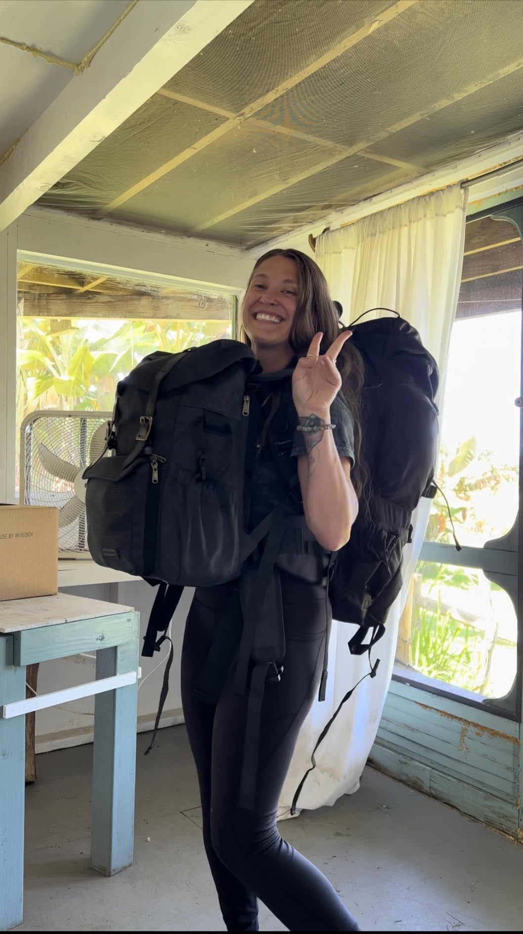 Teton 55L Scout Internal Frame Backpack for Hiking, Camping, Backpacking, Travel, Rain Cover Included, Black customer photo 2