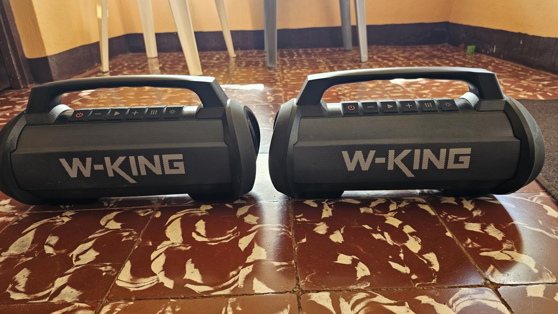 W-King Portable Bluetooth Speaker, 120W Peak Loud Bass Boombox Outdoor customer photo 2