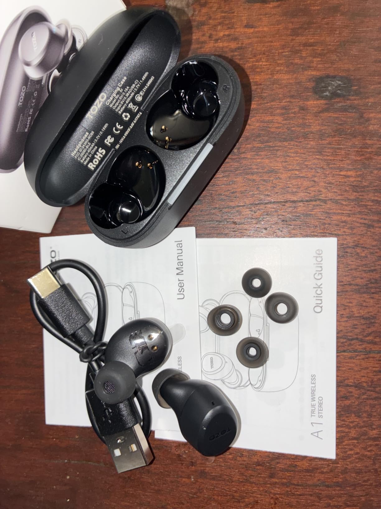 TOZO A1 Wireless Earbuds Bluetooth 5.3 Light Weight in Ear Headphones customer photo 2