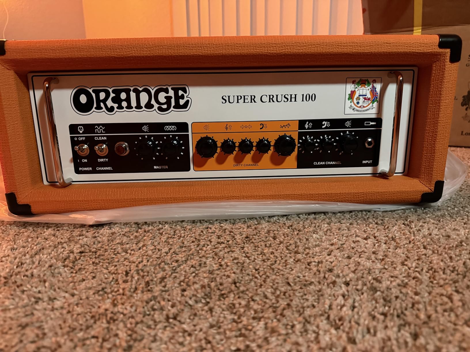 Orange Super Crush 100 Watt Amplifier Head, Black customer photo 2