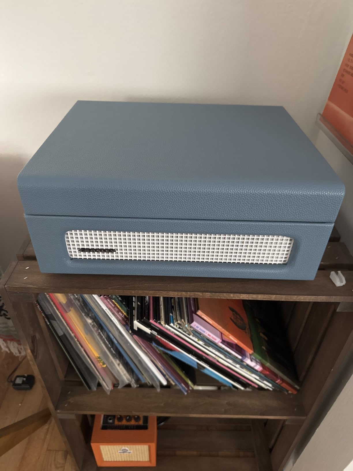 Crosley CR8017B-GY Voyager Record Player, Gray customer photo 2