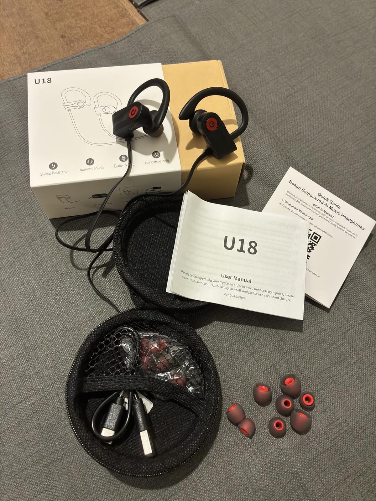 Boean Bluetooth Headphones, Wireless Headphones with AI Music Generation customer photo 1