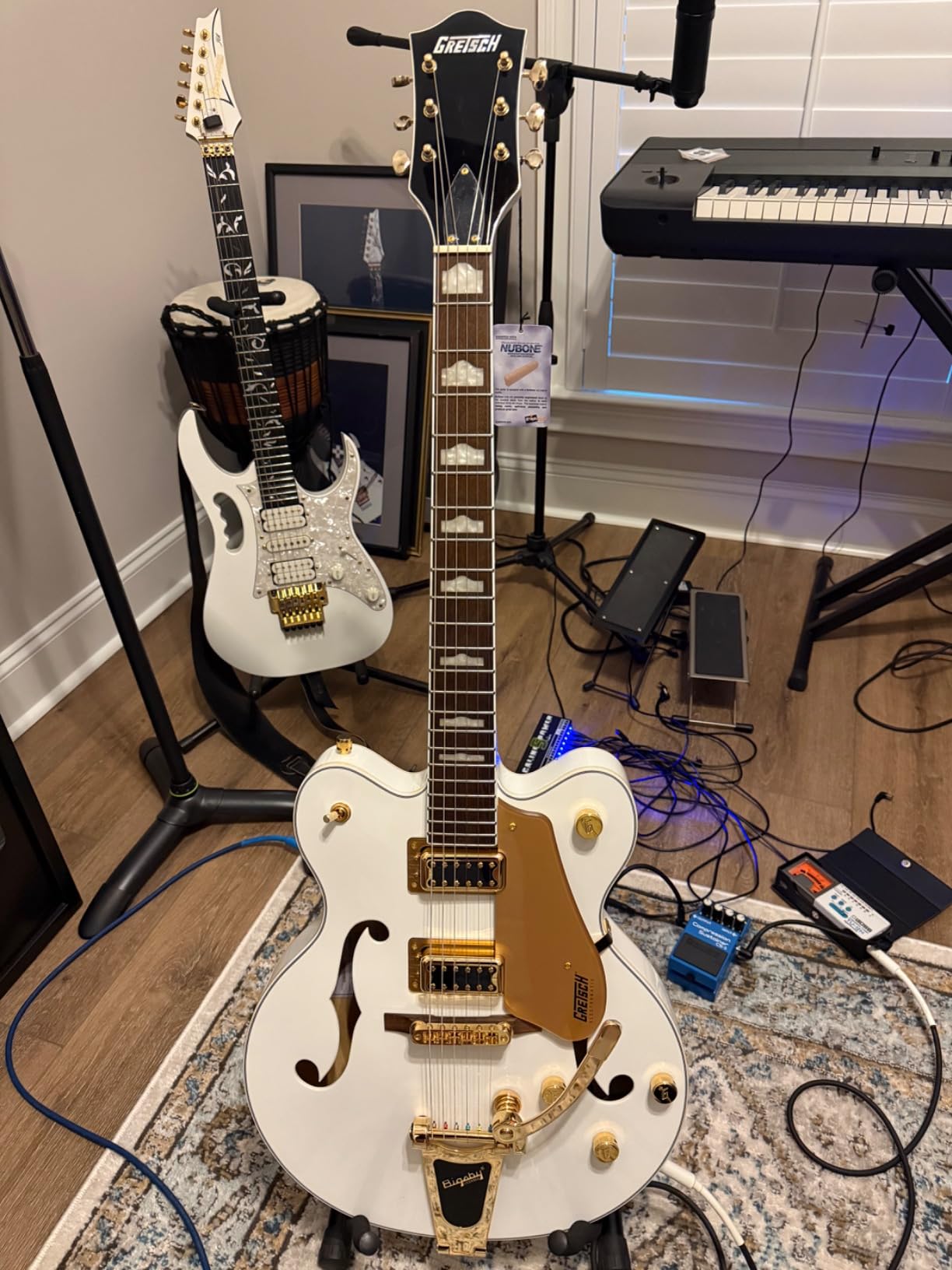 Gretsch G5422TG Electromatic Classic Hollowbody Double-Cut with Bigsby - Snowcrest White customer photo 2