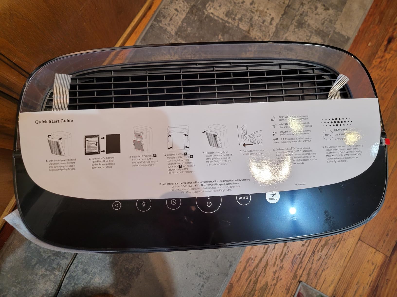 Honeywell HEPA Air Purifier for Home and Large 1700 ft² Rooms, Black customer photo 1