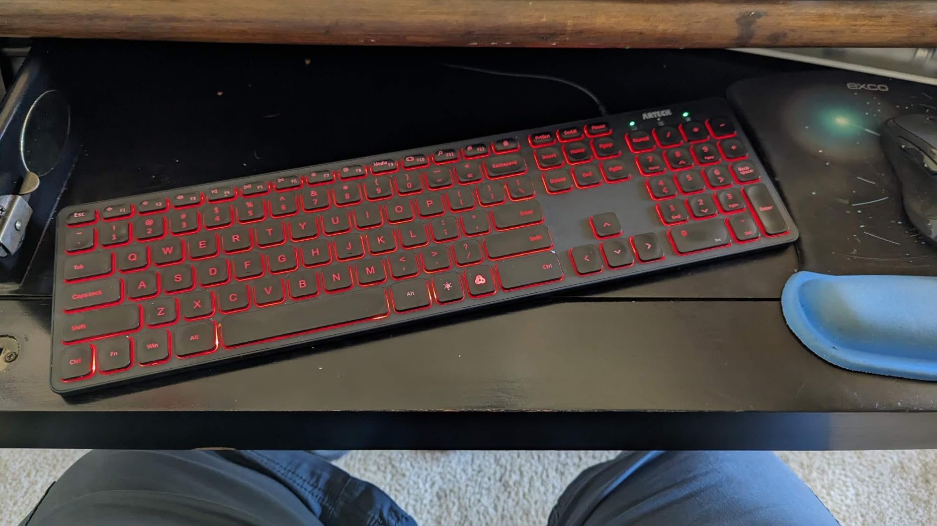 Arteck Backlit USB Wired Full Size Keyboard with Media Hotkey for PC and Laptop customer photo 2