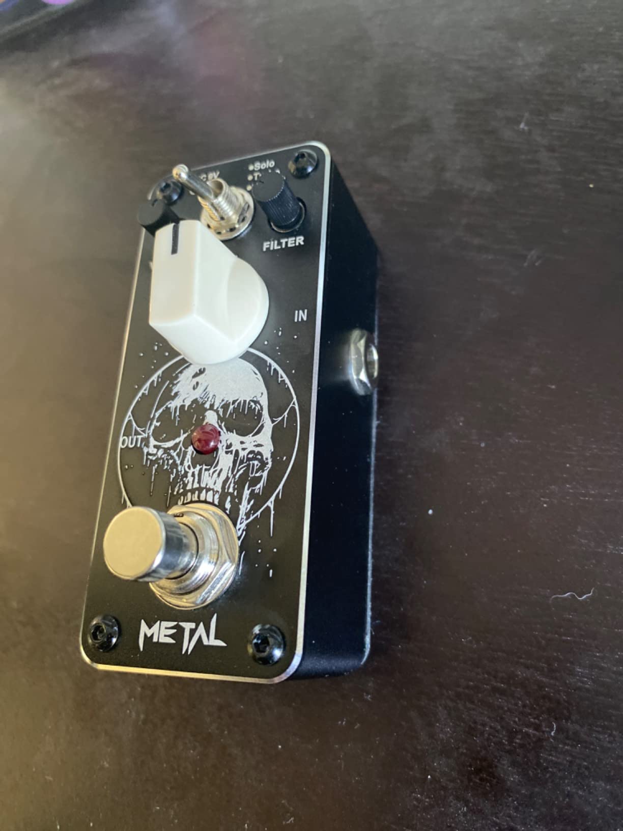 Sondery Metal Distortion Pedal for Electric Guitars, 3 Modes of Solo Turbo and Normal, Warm Smooth Wide Range of Vintage Distortion Sound, Mini Effect Pedal True Bypass, Art Design Series customer photo 2