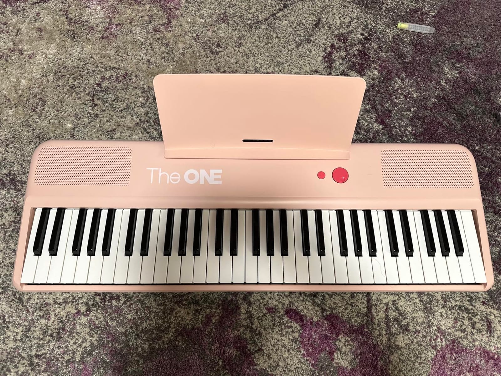 The ONE Smart Keyboard COLOR 61 Lighted Keys Piano Keyboard, Electric Piano for Beginners with 256 Tones, 64 Polyphony, Built-in LED Lights & Apps, Supports USB MIDI/Headphones (Purple) customer photo 1