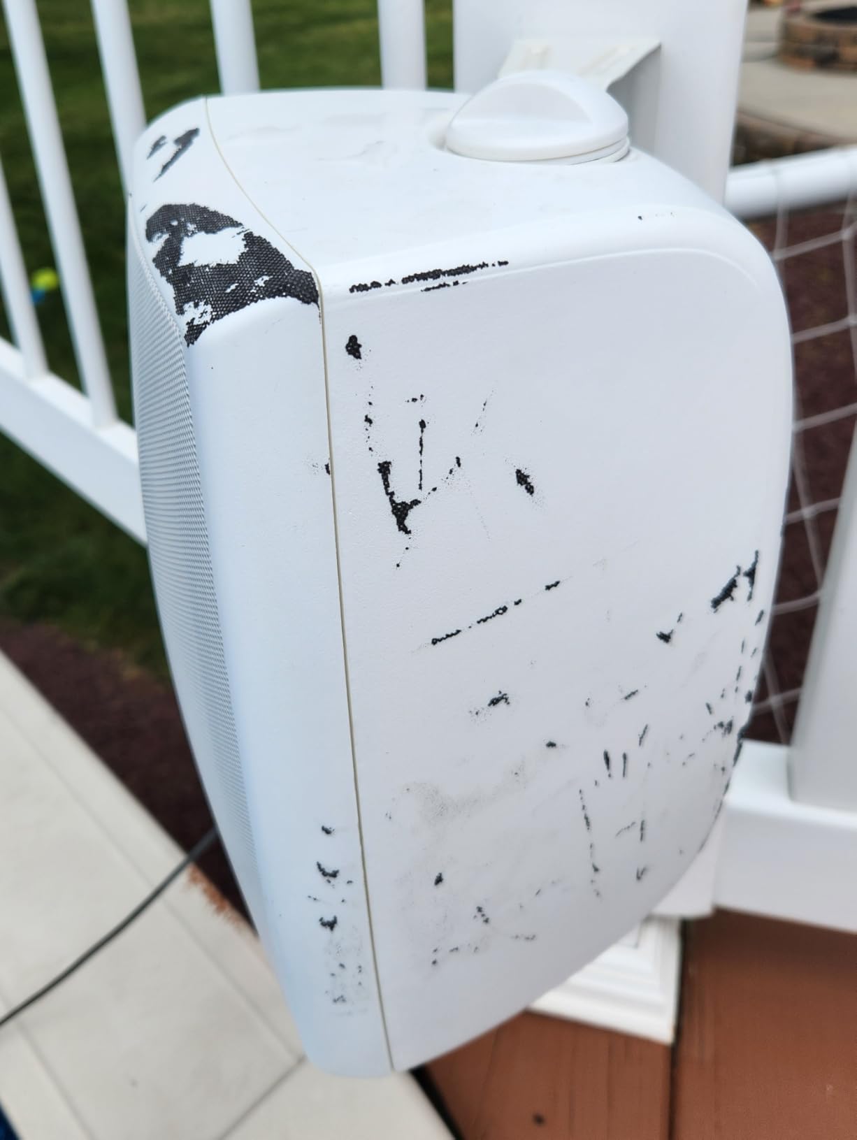 Wall Mountable Outdoor Indoor 2 Pcs Speakers Covers Heavy Duty Weatherproof Waterproof Patio Bluetooth Mini Box Speakers Stand Cover customer photo 1