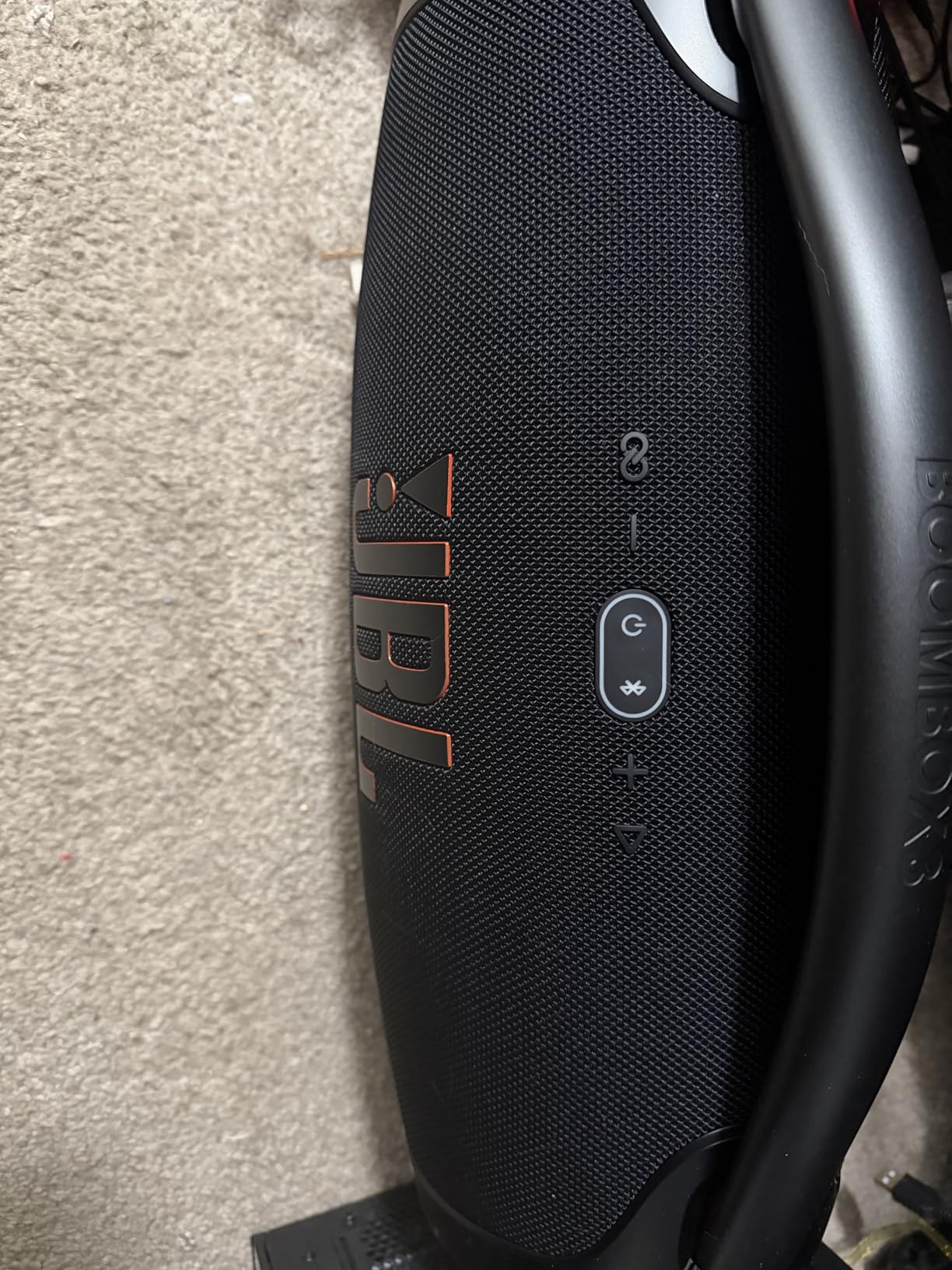 JBL Boombox 3 Black Portable Bluetooth Speaker with Massive Sound, Deepest Bass, IPX7 Waterproof, 24H Playtime, PartyBoost customer photo 1