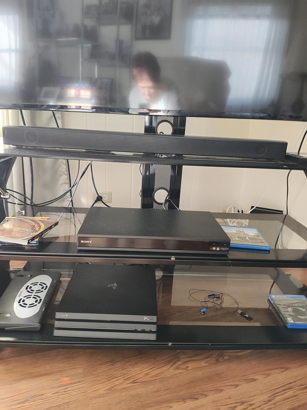 Samsung HW-B550/ZA 2.1ch Soundbar with Dolby Audio, DTS Virtual:X, Subwoofer Included, Adaptive Sound Lite, Bluetooth Multi-Device Connection, Wireless Surround Compatible, 2022, Black customer photo 1