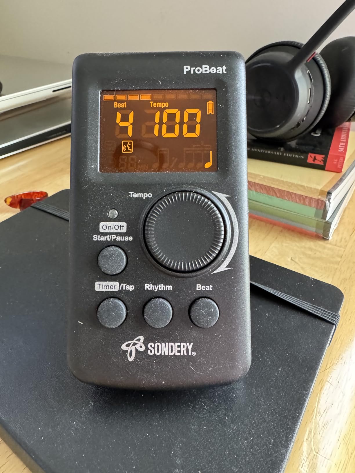 Sondery Digital Metronome Rechargeable Vocal Counting for Piano Guitar Drum customer photo 2