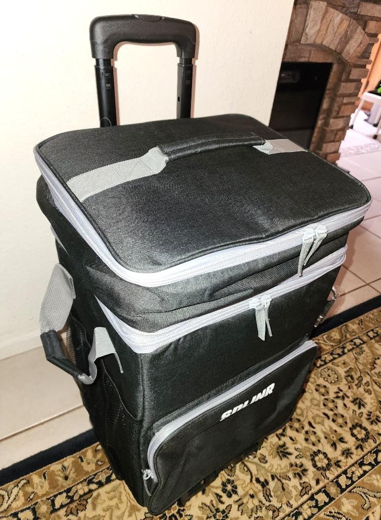 SDLINR Collapsible Cooler with Wheels, Rolling Cooler Bag for Beach Travel customer photo 2