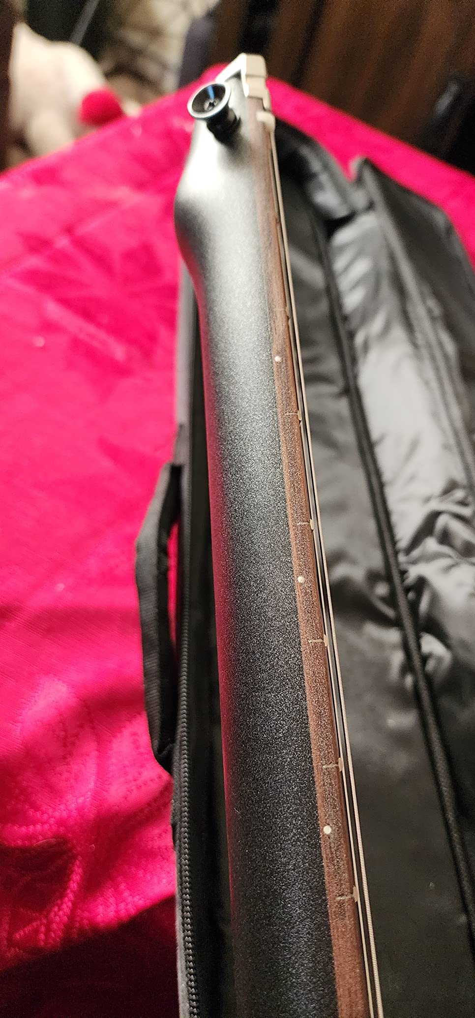 Batking Travel Electric Guitar Headless 6 String Guitar One-piece Canada maple neck through body design Double Locking Tremolo Bridge with Gigbag customer photo 1