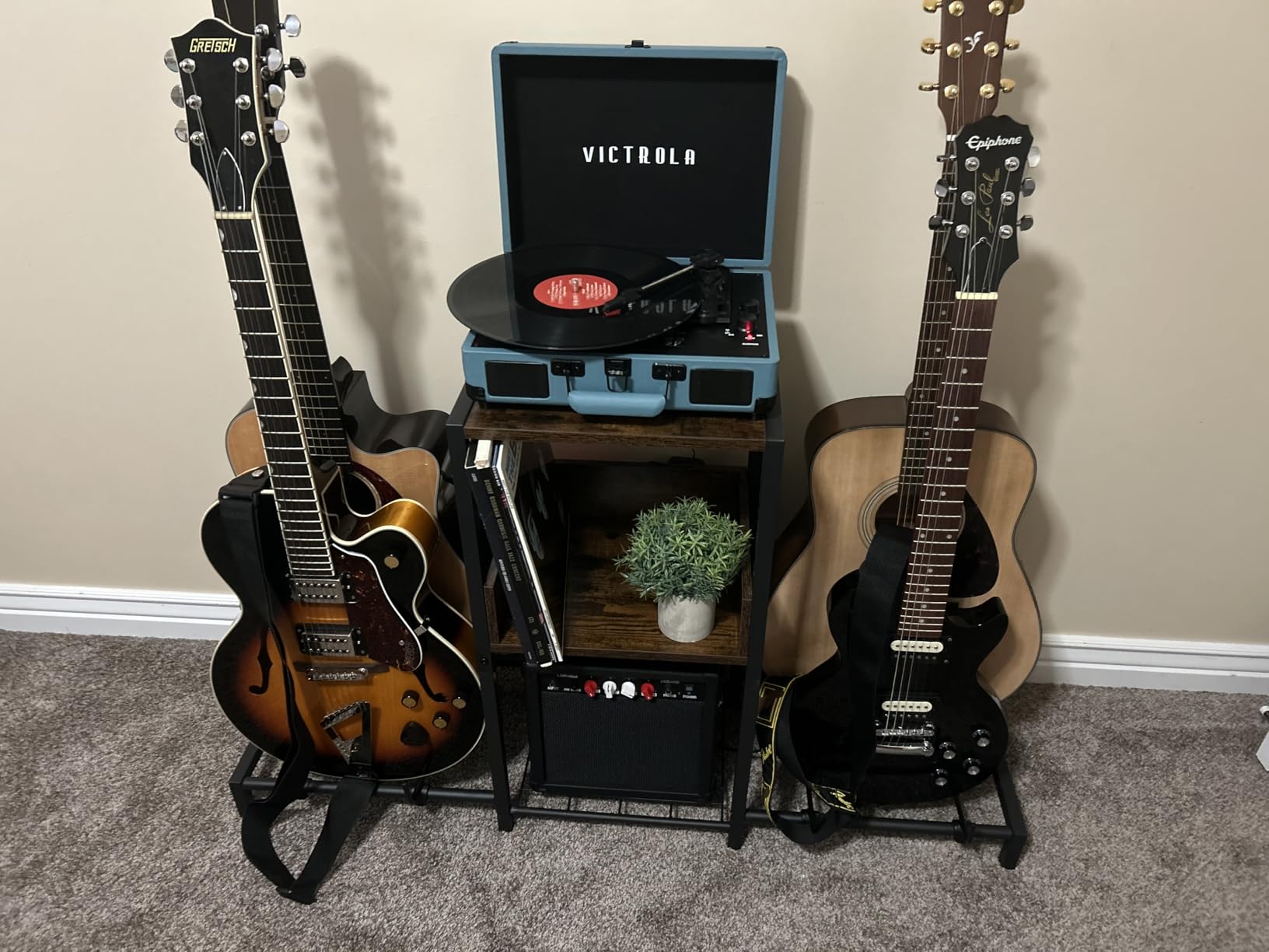 Bikoney Guitar Stand Floor for Multiple Guitars with Amp Stand customer photo 2