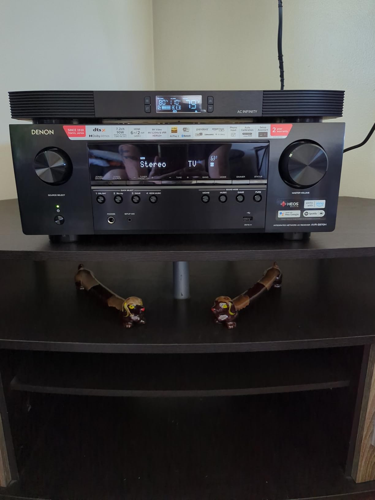 Denon AVR-S970H 7.2 Channel 8K UHD AV Receiver (90W x 7), Wi-Fi, Bluetooth customer photo 1