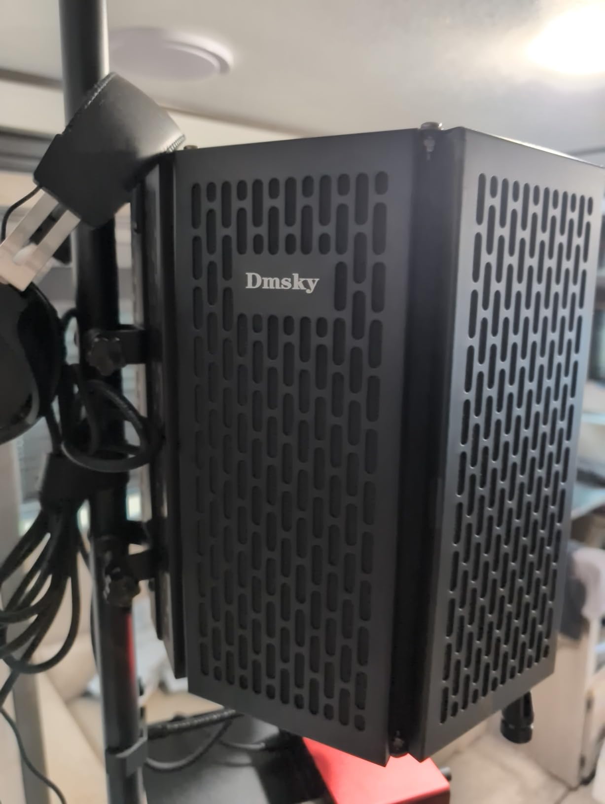 Dmsky Microphone Isolation Shield with Pop Filter & Tripod Stand, Foldable Mic Shield with Triple Sound Insulation, High Density Mic Sound Shield for Recording Studio, Podcasts, Singing, Broadcasting customer photo 1